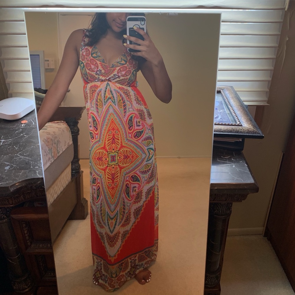 Printed maxi dress